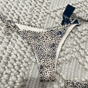 Hollister Leopard Side tie Bikini Bottom S